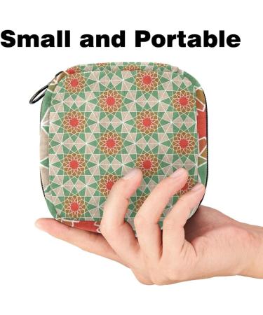 Trippy Mandala Sanitary Napkins Storage Bag | Portable Menstrual Cup Pocket for Teen Girls & Women - Buy Online on GoSupps.com