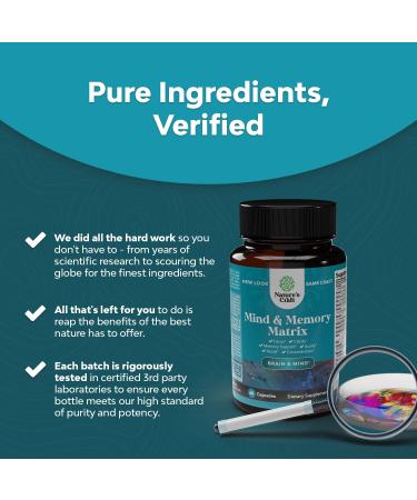 Brain Boosting Natural Supplement | Green Tea Extract and DMAE | 60 Capsules by Natures Craft - Buy Online on GoSupps.com