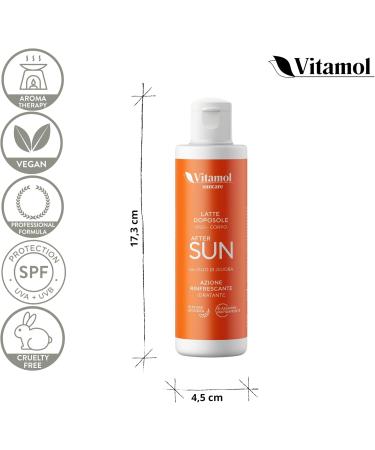 Vitamol After Sun After-sun milk for face and body Refreshing action Moisturizing emollient against redness and sunburn of the skin with jojoba oil - Buy Online on GoSupps.com