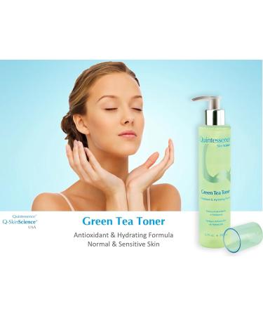 Quintessence Green Tea Toner 6.75 oz - Hydrating & Soothing Skincare for All Skin Types | International Shipping Available - Buy Online on GoSupps.com