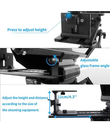 ILOKNZI i6/18 inch Wide Angle Teleprompter for 15.6 360 Hinge Laptop/Tablet | Wide-Angle Camera Lens for Prompter/Wedding/Facial Capture - Buy Online on GoSupps.com