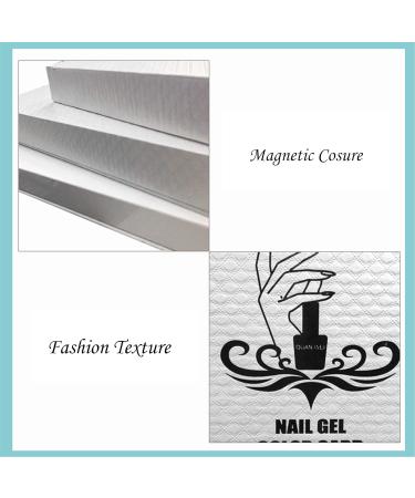 SUQ 2pcs Nail Display Books - 216+120 Colors Professional Salon Nail Color Swatches for DIY Nail Polish - Nail Salon Design Board - Buy Online on GoSupps.com