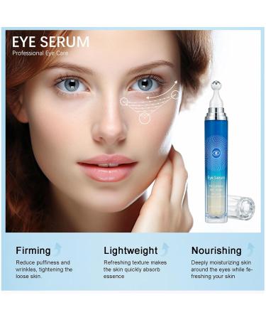 5% Caffeine Eye Serum - Reduce Dark Circles & Puffiness Anti-Aging Under Eye Cream with 360 Massage Roller - International Shipping Available - Buy Online on GoSupps.com