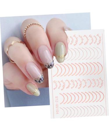minkissy 6 Sheets Nail Art Stickers Nail Decals Nail Decor Self- Adhesive Nail Tip Trendy Nail Charms Plant Nail Stickers Nail DIY Decals DIY Manicure Nail Stencils Accessories Girl - Buy Online on GoSupps.com
