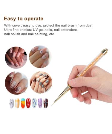 NAGEN Pointer Pen & Nail Strass Picker Tool for DIY Nail Art Orange Stripes (Train Wire) - International Shipping Available - Buy Online on GoSupps.com