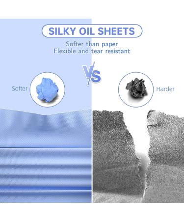 Oil Blotting Sheets for Face - 10% Larger Size - Makeup Friendly - 50 Purple Film Sheets - Buy Online on GoSupps.com