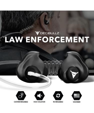 Decibullz Custom Molded Security Radio Surveillance Earpiece Set - Thermo-Fit Design for Clear Acoustic Tube Radios - Buy Online on GoSupps.com