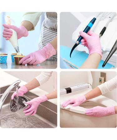 STRONG Disposable Pink Pearl Nitrile Examination Gloves - XL (1 Box of 100) | Medical, Industrial, Hair Beauty, Food, Janitorial | Powder-Free, Latex-Free - Buy Online on GoSupps.com