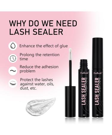 Lash Sealant for Eyelash Extensions | Long-Lasting Overnight Sealer | 5ml Clear Lash Coat for Cluster Lashes - Buy Online on GoSupps.com
