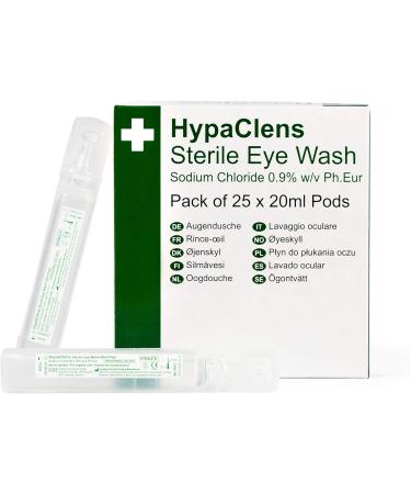 HypaClens Saline Eye Wash Pods (Pack of 25) & HypaPlast Fabric Plasters Assorted (100) Sterile Hypoallergenic One Size + Fabric Plasters Single - Buy Online on GoSupps.com