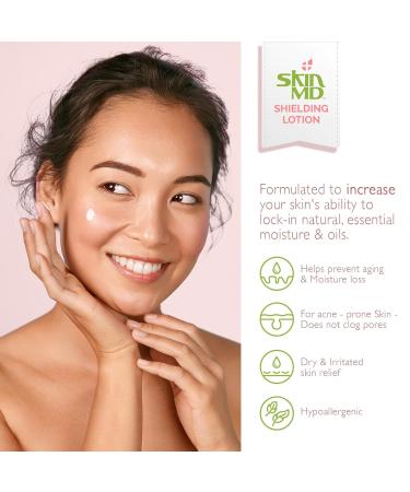 Buy Skin MD Natural Shielding Lotion | Eczema & Psoriasis Relief | 8 oz 3 Pack - All Skin Types - Buy Online on GoSupps.com