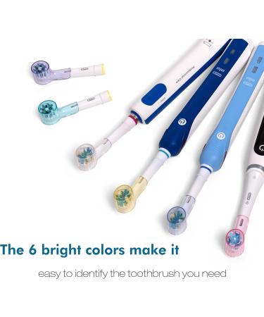 Seplouis Toothbrush Head Covers - 6-Pack Multicolor for Oral-B & IO Electric Toothbrush Heads | International Shipping Available - Buy Online on GoSupps.com