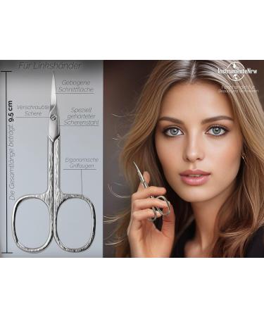 Left-Handed Cuticle Scissors | Premium Quality Curved Cutting Surface for Precision Care - Buy Online on GoSupps.com
