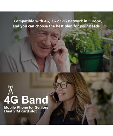 Artfone F30 4G Senior Flip Phone for Elderly - Dual SIM, Easy to Use, SOS Button, Charging Dock - Grey - Buy Online on GoSupps.com