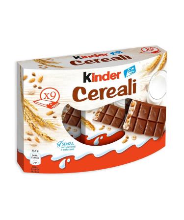 CAIYA Ferrero Kinder Cereal Tablet Covered with Milk Chocolate 9 Single Portions 210g