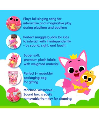 Pinkfong Singing Plush Toy 11 - Interactive Musical Baby Toy for Toddlers - Stuffed Animal Gift for Boys & Girls - Buy Online on GoSupps.com
