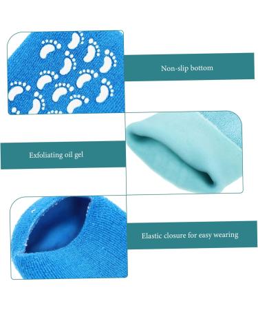 HONMEET 2 Pairs Gel Socks Heel Socks for Dry Cracked Feet Features Socks for Women Reusable Moisturizing Socks Dry Feet Socks Cracked Heel Repair Socks Foot Spa Socks Vegetable Gel 22.00X10.00X1.00CM - Buy Online on GoSupps.com