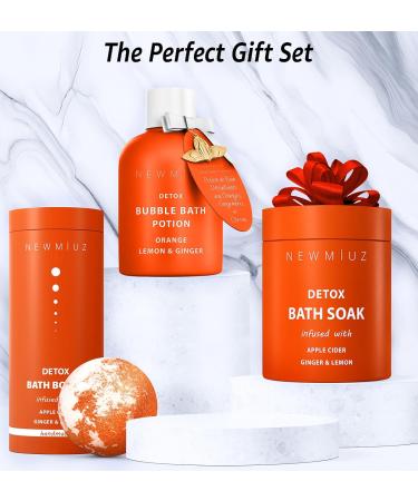 Natural Detox Bubble Bath with Citrus Essential Oils - Hydrating, Relaxing, and Stress Relief - Perfect Self Care Spa Gift for Women and Men - Birthday or Christmas Present - Buy Online on GoSupps.com