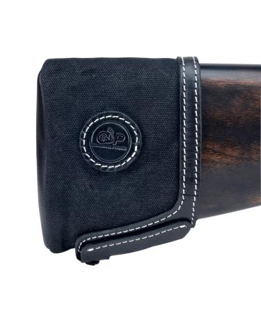 WAYNE'S DOG Genuine Leather Slip On Recoil Pad Buttstock Extension for Shotguns Rifles Hunting Shooting Black
