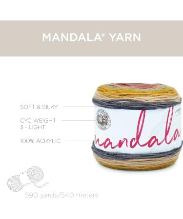 Lion Brand Mandala Yarn Multicolor 3-Pack Centaur - Craft Yarn for Crocheting & Knitting - Buy Online on GoSupps.com