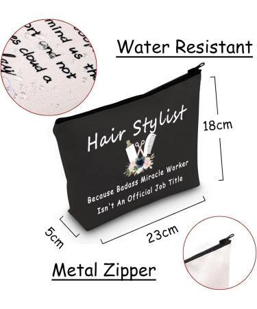 JXGZSO Hairdresser Gift - Badass Miracle Worker Makeup Bag for Hair Stylists - Buy Online on GoSupps.com
