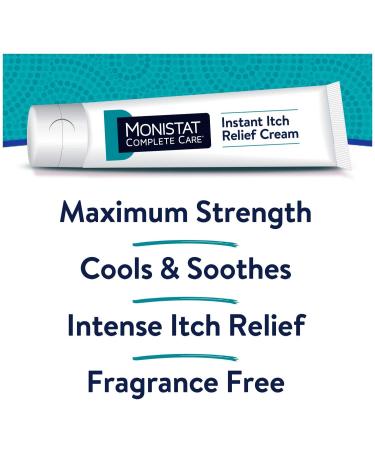 Monistat Care Instant Itch Relief Cream - Max Strength - Cools & Soothes - 1oz Each - Pack of 3 - Buy Online on GoSupps.com