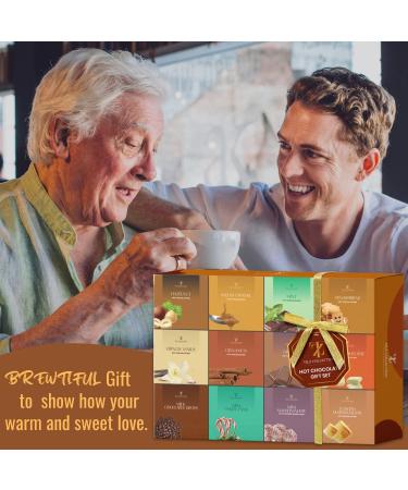 Hot Chocolate Gift Set - 12 Pack Premium Hot Chocolate Drinks with Various Flavours Selections - Luxury Hot Chocolate Gift Set for Kids and Adult - Buy Online on GoSupps.com