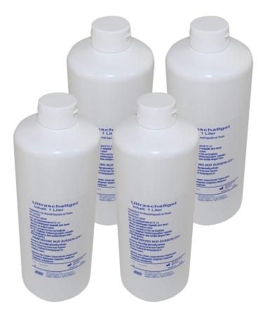 Seidel ultrasound gel contact gel lubricant conductive gel (4 x 1000 ml)
