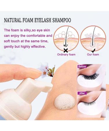 Tongyend Lash Shampoo for Extensions - Eyelash Cleanser with Brushes for Salon & Home Use (2pc) - Buy Online on GoSupps.com