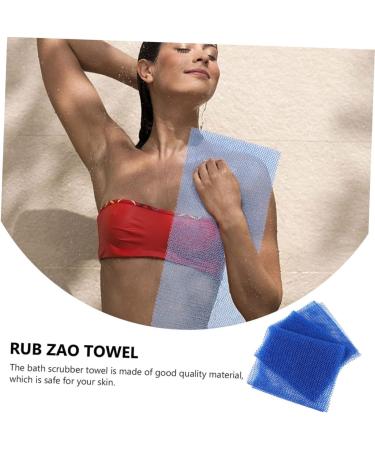 FOMIYES 4 Pcs Back Scrub Towel Set - Exfoliating Loofah Bath Towels for Clean Smooth Skin | International Shipping Available - Buy Online on GoSupps.com