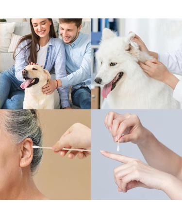 CEZKFH 300 Pack Cotton Swabs for Dogs & Cats - Long 15cm Pet Ear Cleaning Sticks - Ideal for Ear Care & Hygiene - Buy Online on GoSupps.com