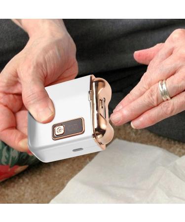 Nuyhadds Automatic Nail Trimmer - 3 Modes Adjustable Safety Fingernail Trimmer Quiet Electric Fingernail Clippers with Storage Light Electric Manicure Pedicure Tool for Home White - Buy Online on GoSupps.com