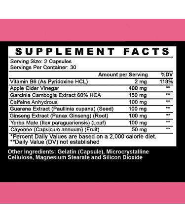 Monster Girl Women's Pre-Workout + Recovery with Apple Cider Vinegar & Garcinia Cambogia - Boost Energy and Aid Weight Loss - 1 Bottle - Buy Online on GoSupps.com