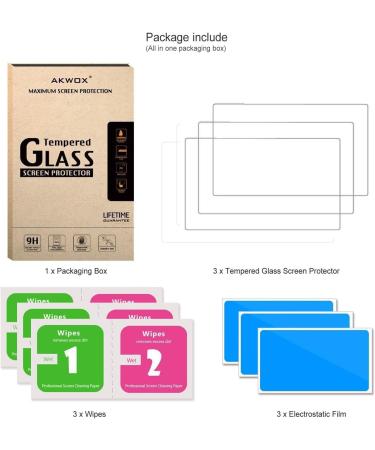 AKWOX Canon EOS 5D MK IV Mark 4 Tempered Glass Screen Protector - Pack of 3 - Buy Online on GoSupps.com