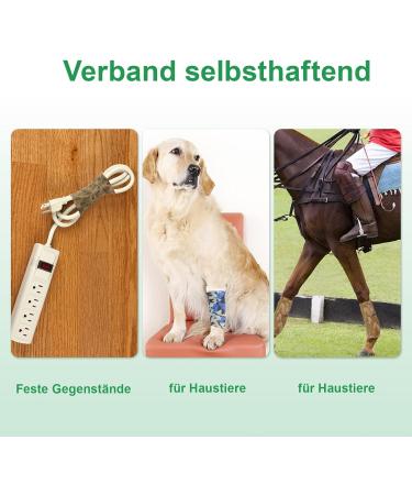 8 Roll 5cm Self-Adhesive Cohesive Bandage - Elastic Colorful Fixing Bandage for Hands Toes and Fingers - Yolaisi Premium Quality - Buy Online on GoSupps.com