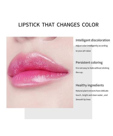 3Pcs Crystal Jelly Lipstick Set - Aloe Vera Color Changing Lipstick Queen for Long Lasting Moisture - Korean Lip Balm Tinted Magic Lipstick Set for Women - Buy Online on GoSupps.com