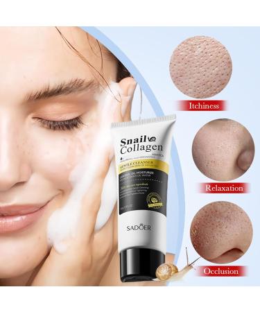 Snail Mucin Cleanser | Unisex Face Wash for Dry & Sensitive Skin - Daily Repairing & Deep Cleansing - Buy Online on GoSupps.com