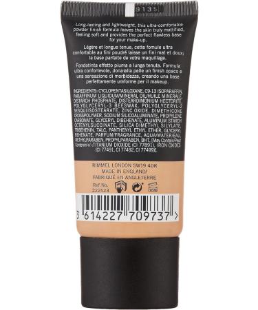 Rimmel Lasting Matte Full Coverage Foundation - 30ml, Shade 102 True Ivory - Buy Online on GoSupps.com