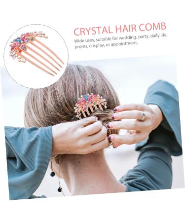 Beatifufu Rhinestone Hair Accessories Hairpin Hair Accessories for Women Wedding Hair Comb Rhinestone Hair Comb Hair Comb Clips Women Hair Accessories Women Headdress Flower Hair Comb - Buy Online on GoSupps.com