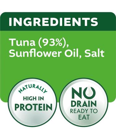 John West No Drain Fridge Pot Tuna Steak in Sunflower Oil 110g - High Protein Seafood Snack - Buy Online on GoSupps.com