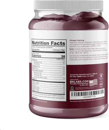 Organic Beet Root Powder - Pure Nitric Oxide Booster for Stamina & Circulation - USDA Organic Non-GMO Gluten-Free Beet Powder for Morning Juice - Buy Online on GoSupps.com