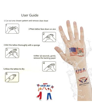 Patriotic 4th of July Temporary Tattoos - Complete Independence Day Collection - Buy Online on GoSupps.com