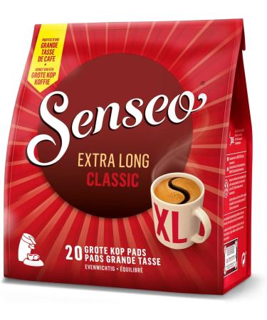 8 x Senseo Extra Long Classic Mug Size 20 Pads (160 Pads) Medium/Regular Roast - Buy Online on GoSupps.com
