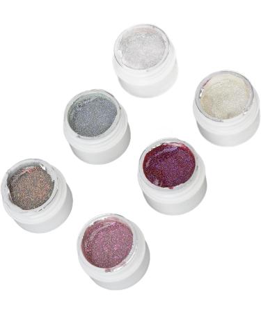 Shiny Glitter Gel Nail Polish Set 6 Colors Holographic Soak Off UV Gel Polish Kit for Women Girls - Buy Online on GoSupps.com