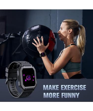 ZYCZWL Military Smart Watch for Men | Bluetooth Call | Tactical Outdoor Sports | 5ATM Waterproof | Fitness Tracker | Black - Buy Online on GoSupps.com