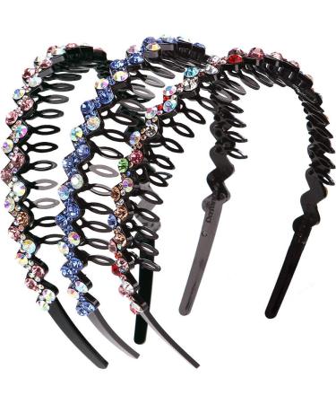 Loneedy women's headband color+blue+pink