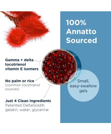 Designs for Health Annatto-E 150mg Tocotrienols - DeltaGold Vitamin E Complex Supplement with Delta + Gamma Tocotrienols - Cardiovascular Healthy Aging + Antioxidant Support - Non-GMO (60 Softgels) 60 Count (Pack of 1) - Buy Online on GoSupps.com