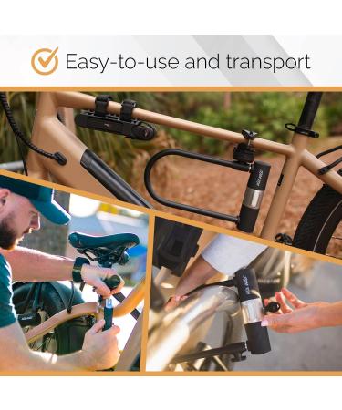 2022 Via Velo Electric Bike Lock Set - Heavy-Duty Steel U Lock, Folding Lock, Cable - Triple Protection for Electric Bikes, Scooters, and Folding Bikes - Buy Online on GoSupps.com