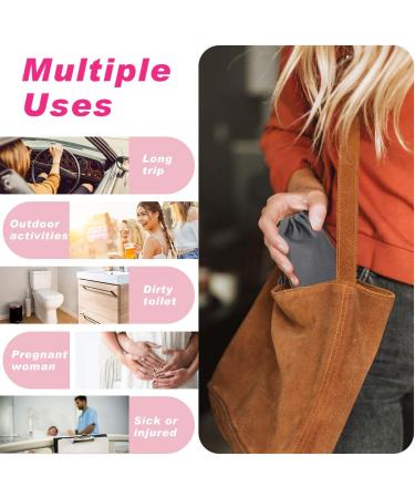 Luxiv 20-Pack Disposable Female Urination Device - Portable Girl Urinal Funnel for Camping, Hiking, and Travel - Waterproof Paper Standing Pee Cup for Women - Ideal for Wounded and Pregnant - Pink - Buy Online on GoSupps.com