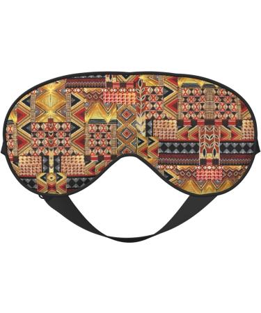Buy African Textile Patchwork Soft Eye Mask | Sleep Mask for Men & Women | Travel Comfort - Buy Online on GoSupps.com